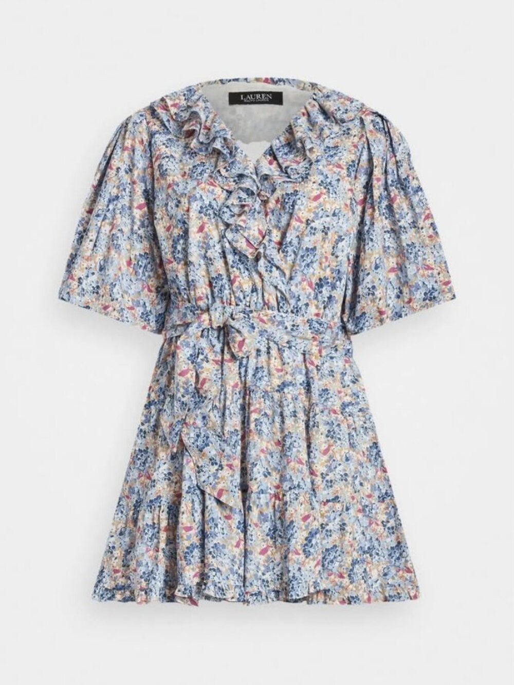 Cottagecore Lauren Ralph Lauren Floral Cotton Voile Dress - Size 12 - Picture 4 of 4